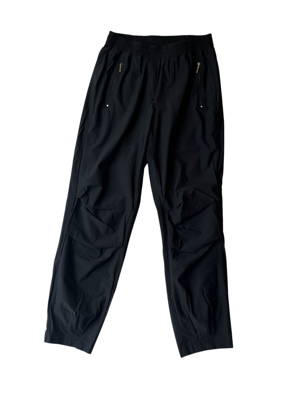 Lisa Bayne Vida Street pants XS Petite Black Zipper pockets Minimalist Womens